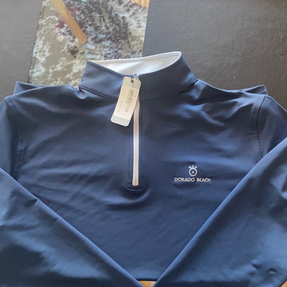 Size Medium Peter Miller Dorado Peach 1/4 zip